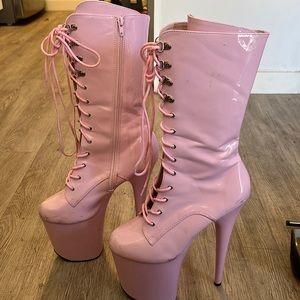 Size 10 pleaser shoes flamingo